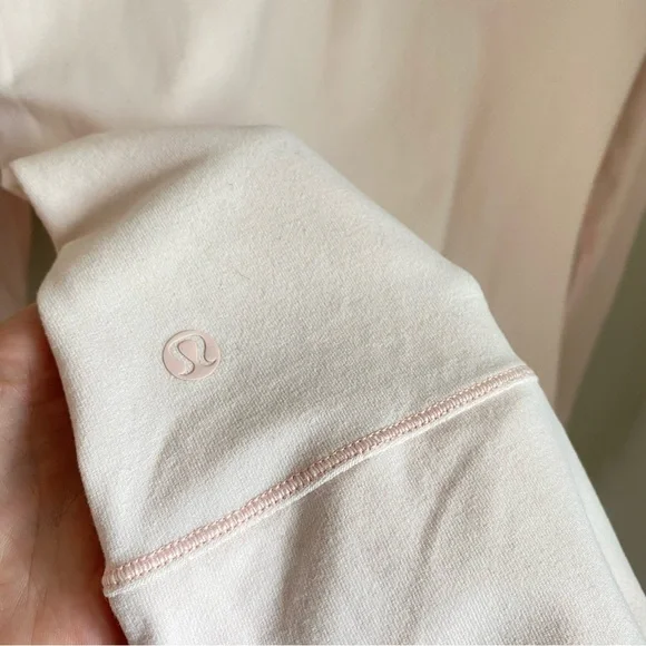 Lululemon Just Breathe Long Sleeve Heathered Parfait Pink Size 6 or Medium - Picture 6 of 14